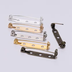 20pcs Metal 20 25 32mm Brooch Clip Base Pins Safety Pins Brooch Settings Blank Base For DIY Jewelry Making Findings Supplies