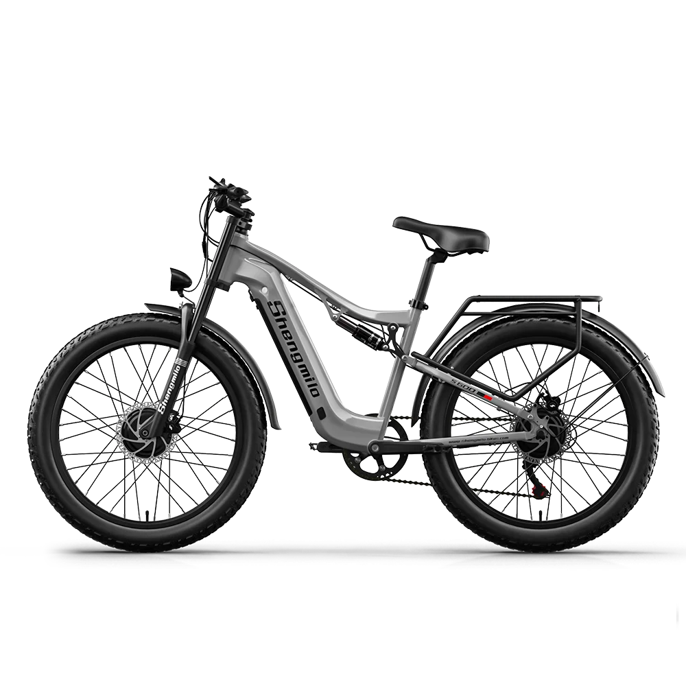 Shengmilo S600 E-Mountainbike 2000W Dubbele motoren Aldult Ebike 48V17.5AH Batterij Hydraulische rem 26*3.0″ Banden E-Bike