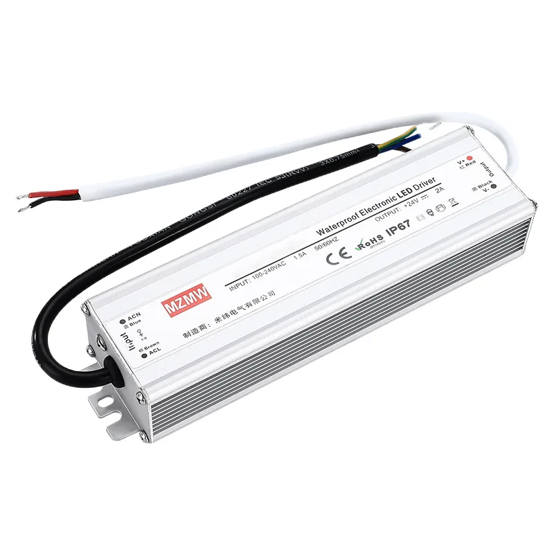 Imagem -04 - Fonte de Alimentação de Comutação Impermeável Lpv 100w 120w Ac-dc 12v 24v 36v 48v Ip67 Tensão Constante Led Driver Transformador de Iluminação Smps