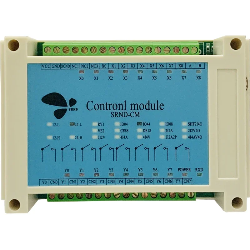 Relay switch volume control module RS485 isolation Modbus communication 9 channel input and output acquisition module board