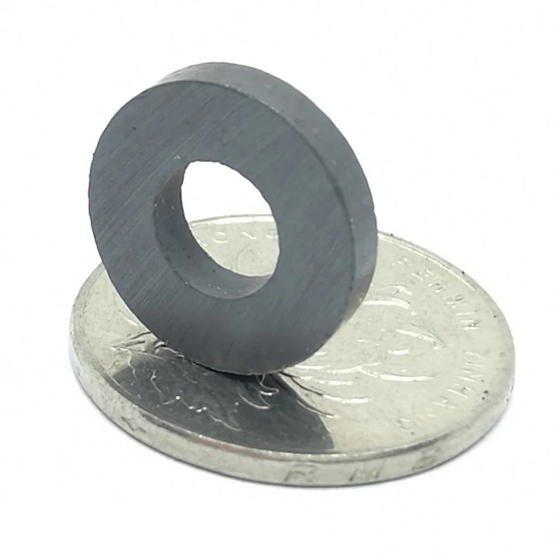 10/20/50PCS/LOT Ferrite Magnet 16*3 Hole 7 Strong Y30 Ring MAGNET 16x3 Black Round Speaker Magnets 16x3-7