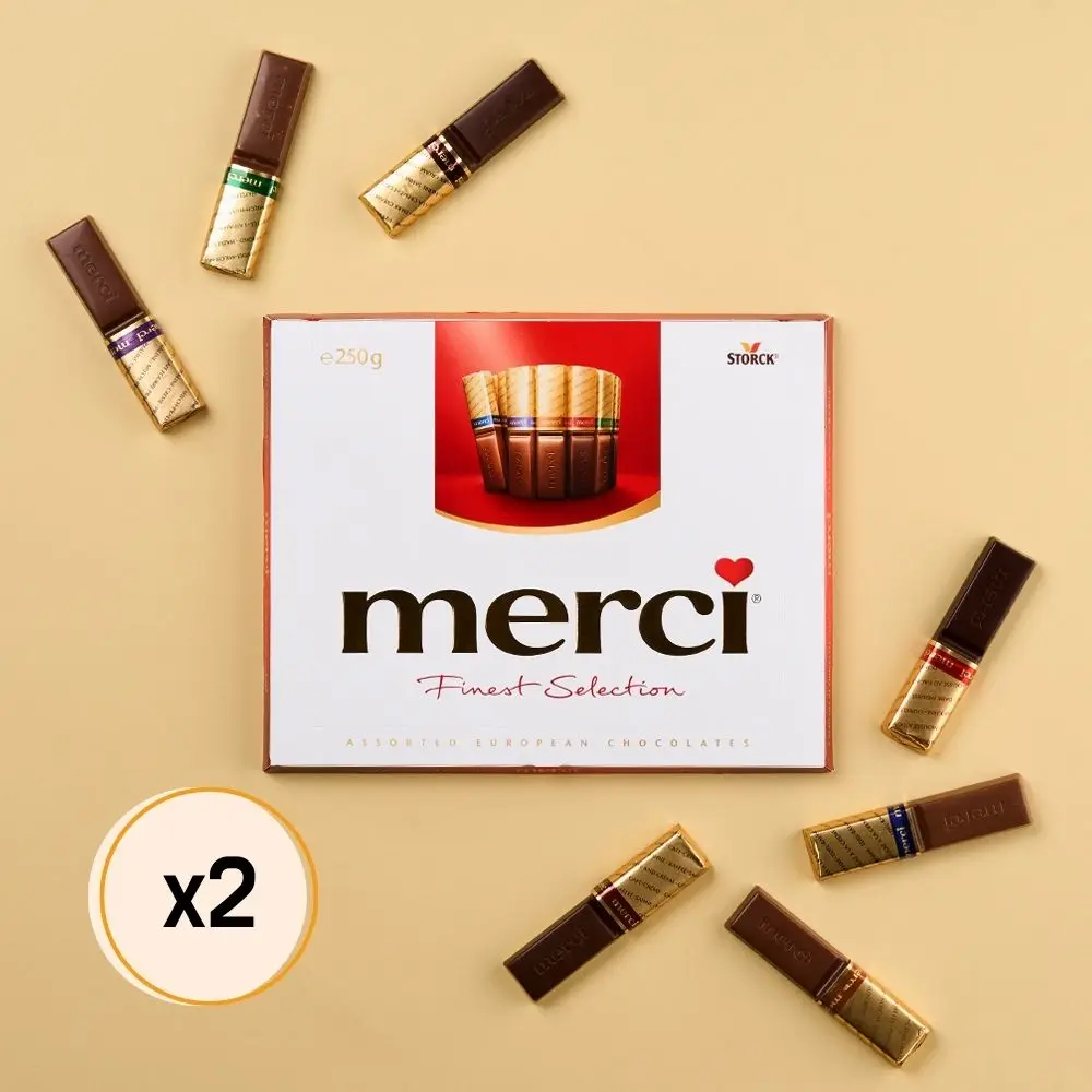 Mersi Merci Finist Selecciones Regalo Chocolate Rojo 250g * 2 piezas