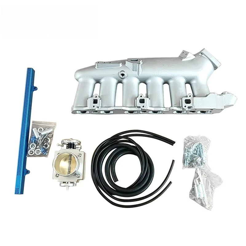 

For Nissan Skyline R32 R33 R34 240SX RB25DET Aluminum Intake Manifold & Body Throttle & Fule Rail