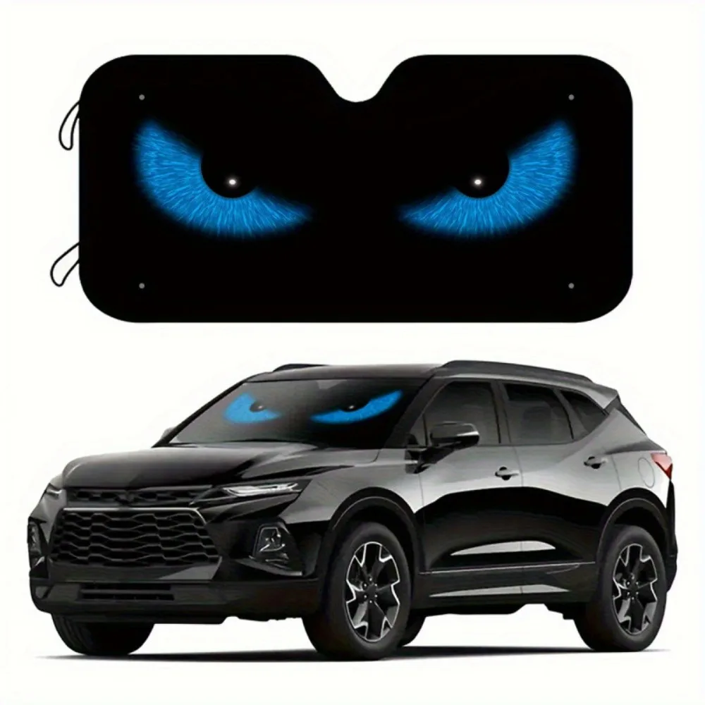 Car Windshield Sun Shade,55*29.9inch Foldable Sun Visor for Front Window, Heat Insulation  Privacy Protection - view 5