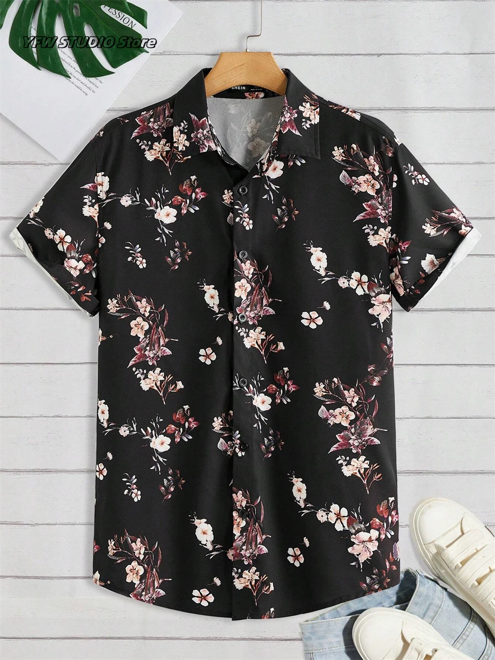 Camisa con estampado 3D de estilo lujoso, camisa holgada informal para hombre, camisa de manga corta de verano para hombre, Tops estampados de talla grande S-5xl