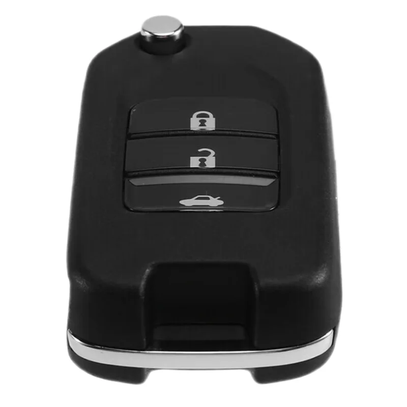 Abqb-flip 3 botões fio universal chave remota fob para honda tipo para xhorse xkh00en com para suporte de ferramenta chave vvdi