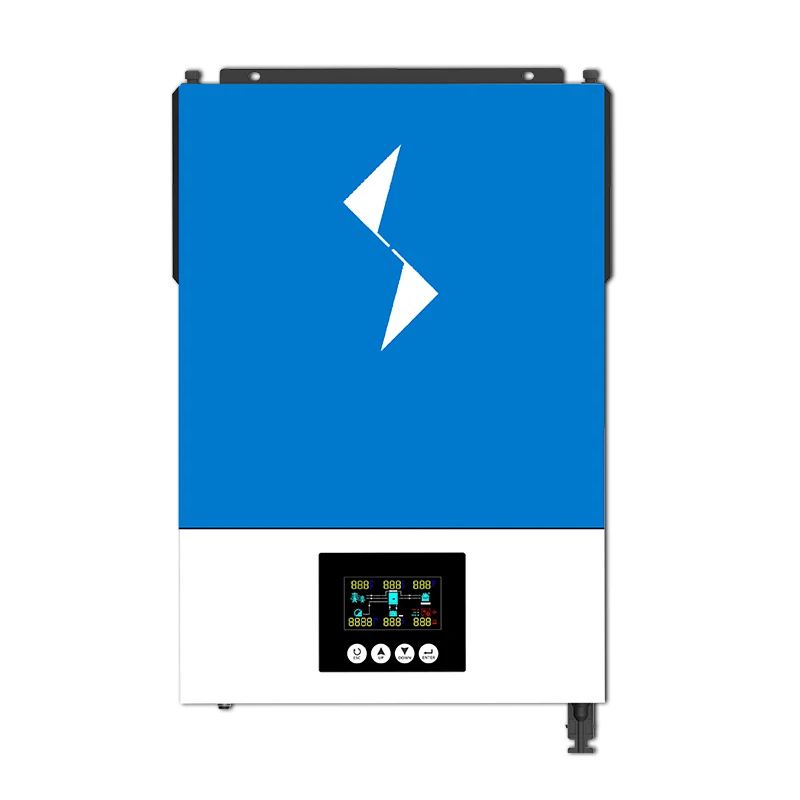 On/Off-Grid Dc-Ac Wall Inverter 3.6Kw 6.2kw Hybrid Solar Inverter 48V 24V All In One Mpp Hybrid Solar Inverter