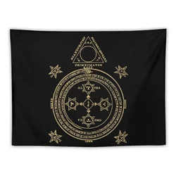Goetia Circle of Solomon Ceremonial Magick Occult Grimoire Tapestry Wall Coverings Room Decor Cute Cute Room Things Tapestry