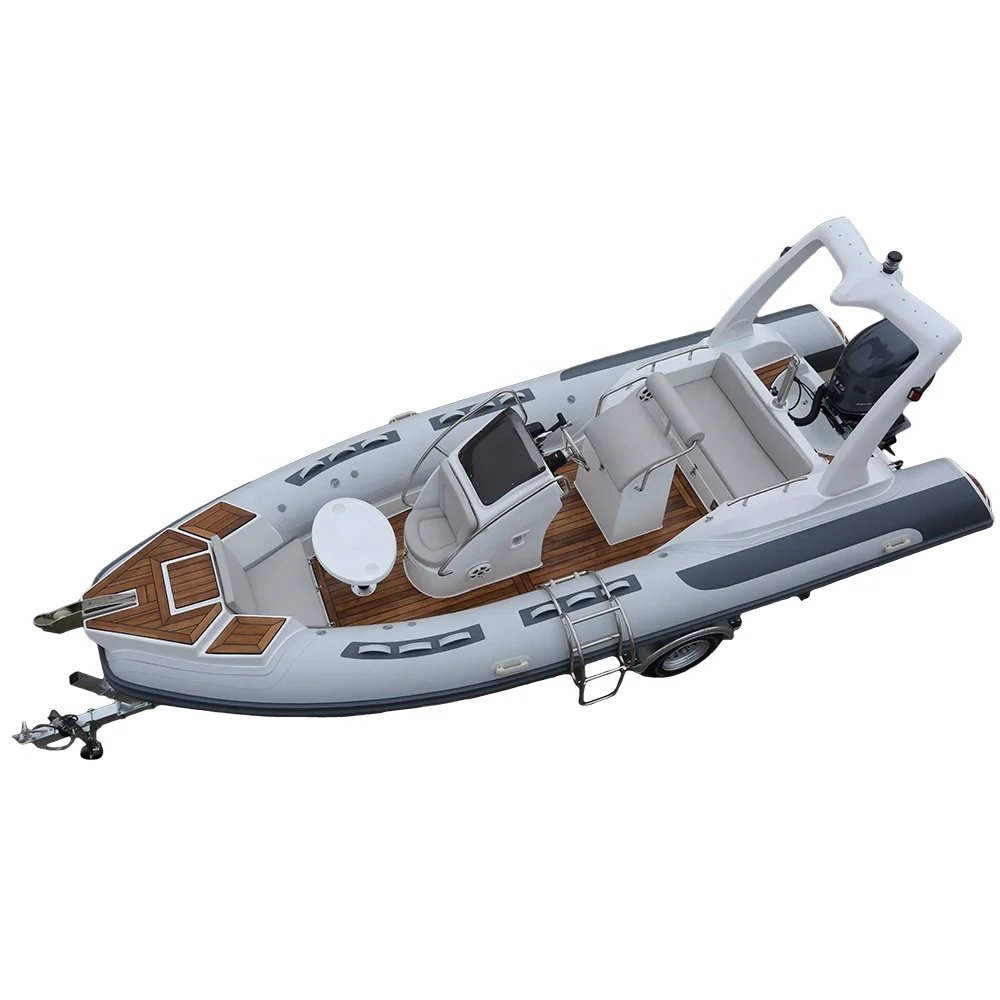 19 قدم 5.8 متر هيبالون ضلع 580 يخت رياضي قابل للنفخ مع مجموعة كومبو للصيد والترفيه في الهواء الطلق #5