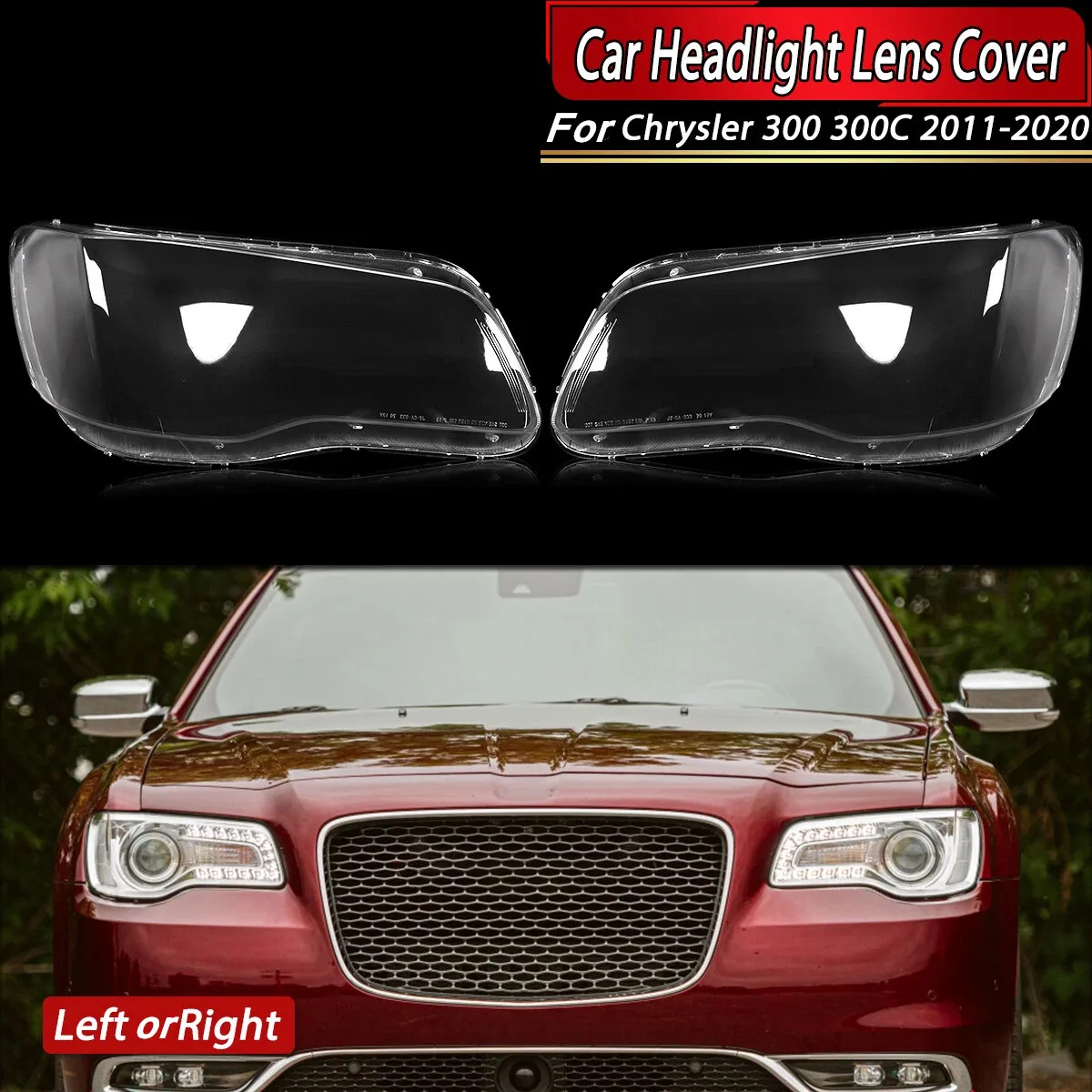 

Крышка объектива передней фары автомобиля для Chrysler 300C 2011 2012 2013 2014 2015-2020 Прозрачная крышка фары