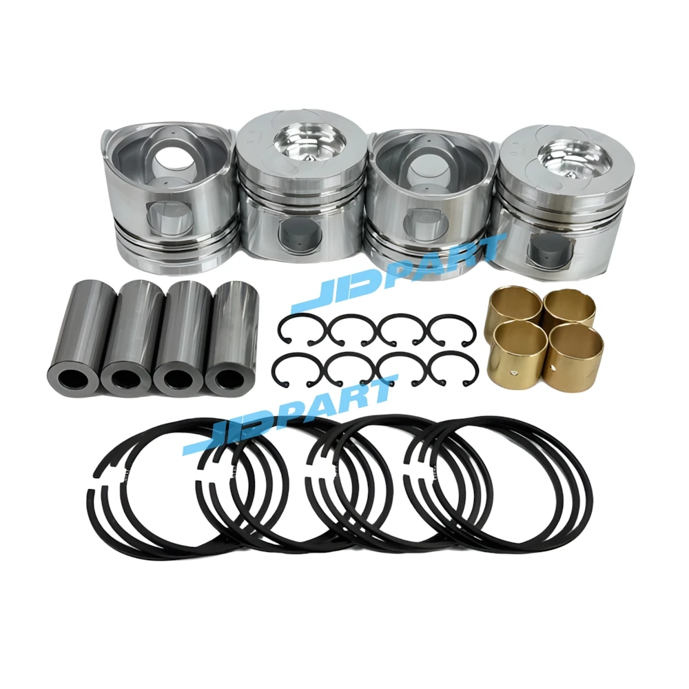 4PCS Piston With Rings For YunNei YN38GBZ Engine Parts