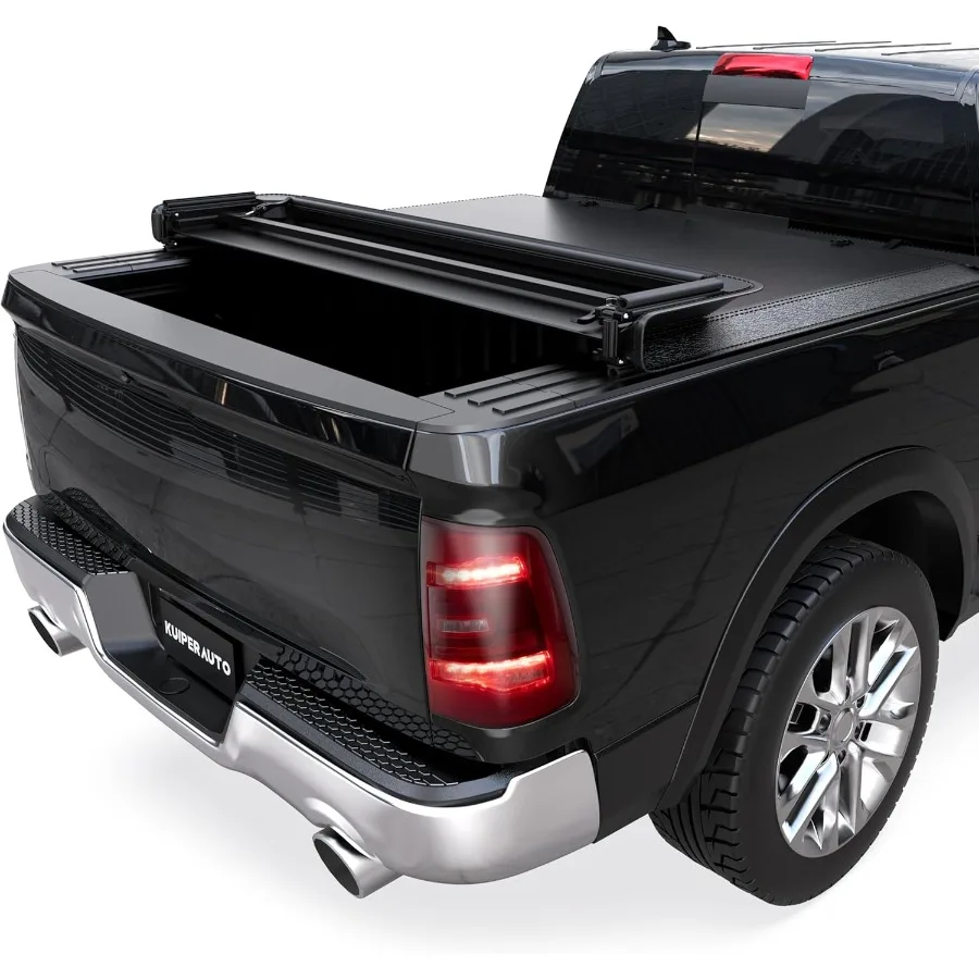 

Мягкий чехол Tonneau Quadfold для грузовой кровати на 20092025 Dodge Ram 1500 с кроватью 5,6 футов, совместимый с Classic 20192024 и 201920