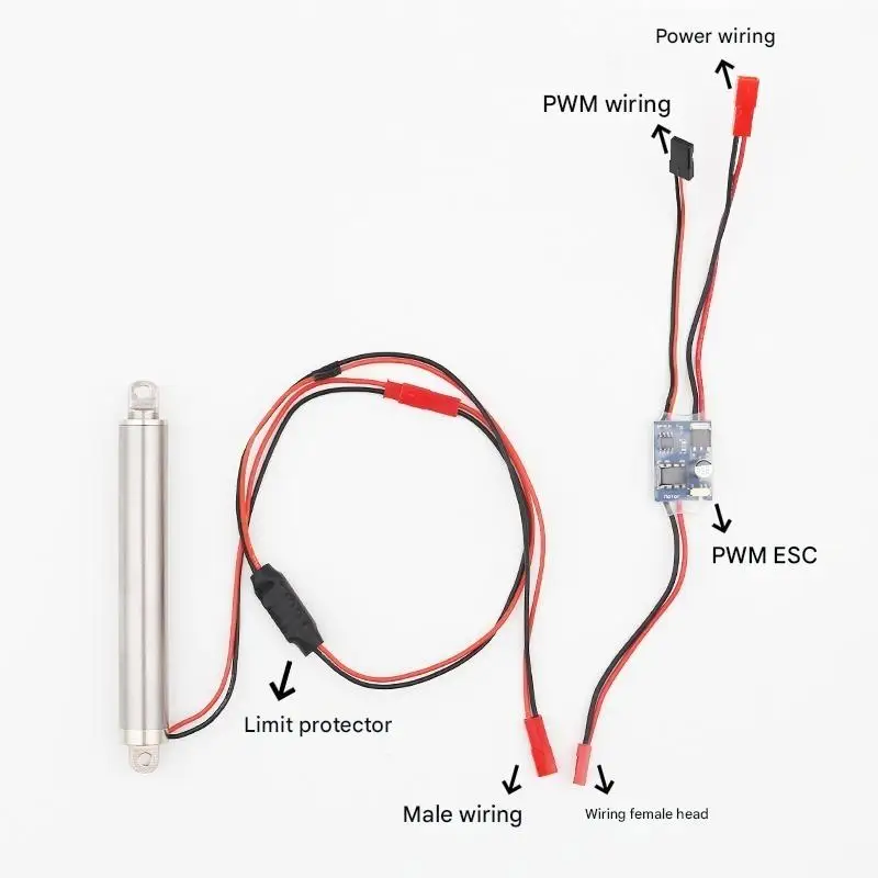 

Small 12V Electric Push Rod, Telescopic Linear Actuator with 20KG Thrust for Miniature Lifting Projects