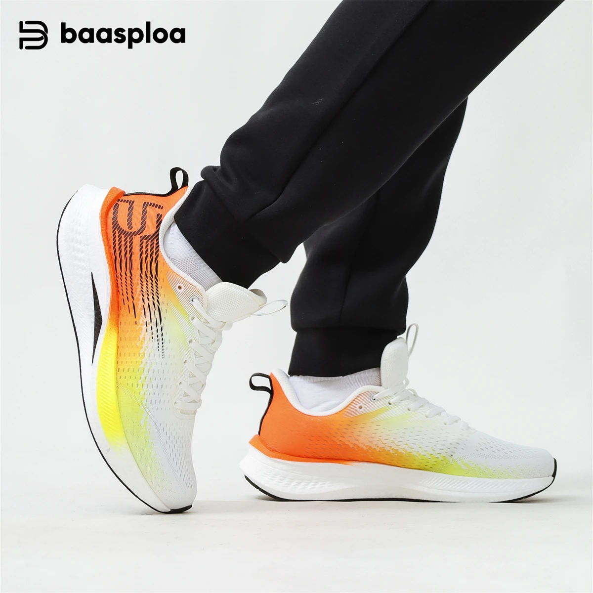 

Baasploa Racing кроссовки мужские из углеродистой пластины противоскользящие амортизирующие эластичные дышащие легкие сетчатые женские кроссовки