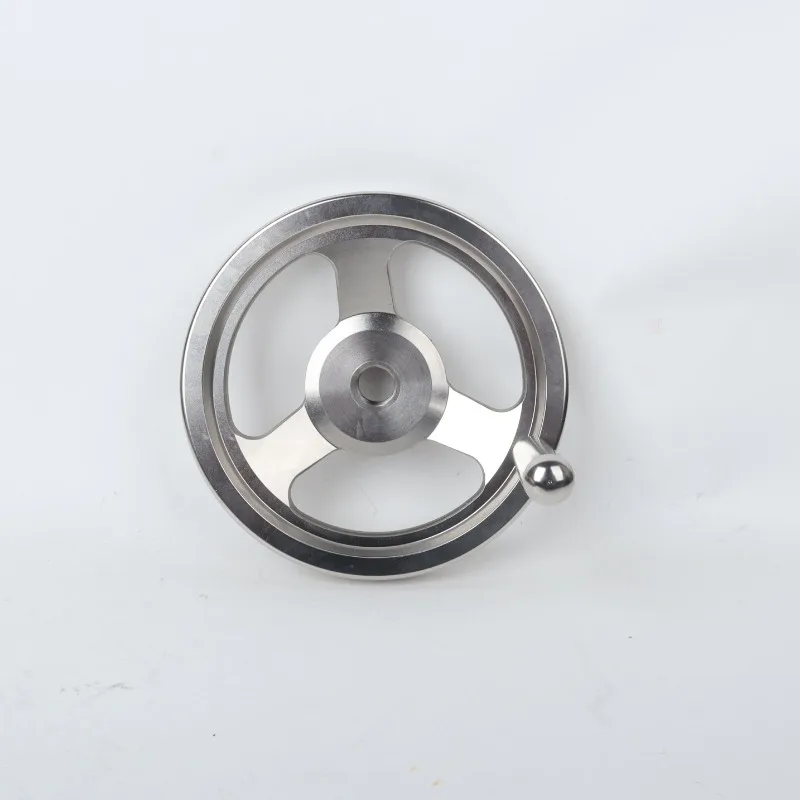 Customized precision casting corrosion-resistant stainless steel handwheel with comfortable handle