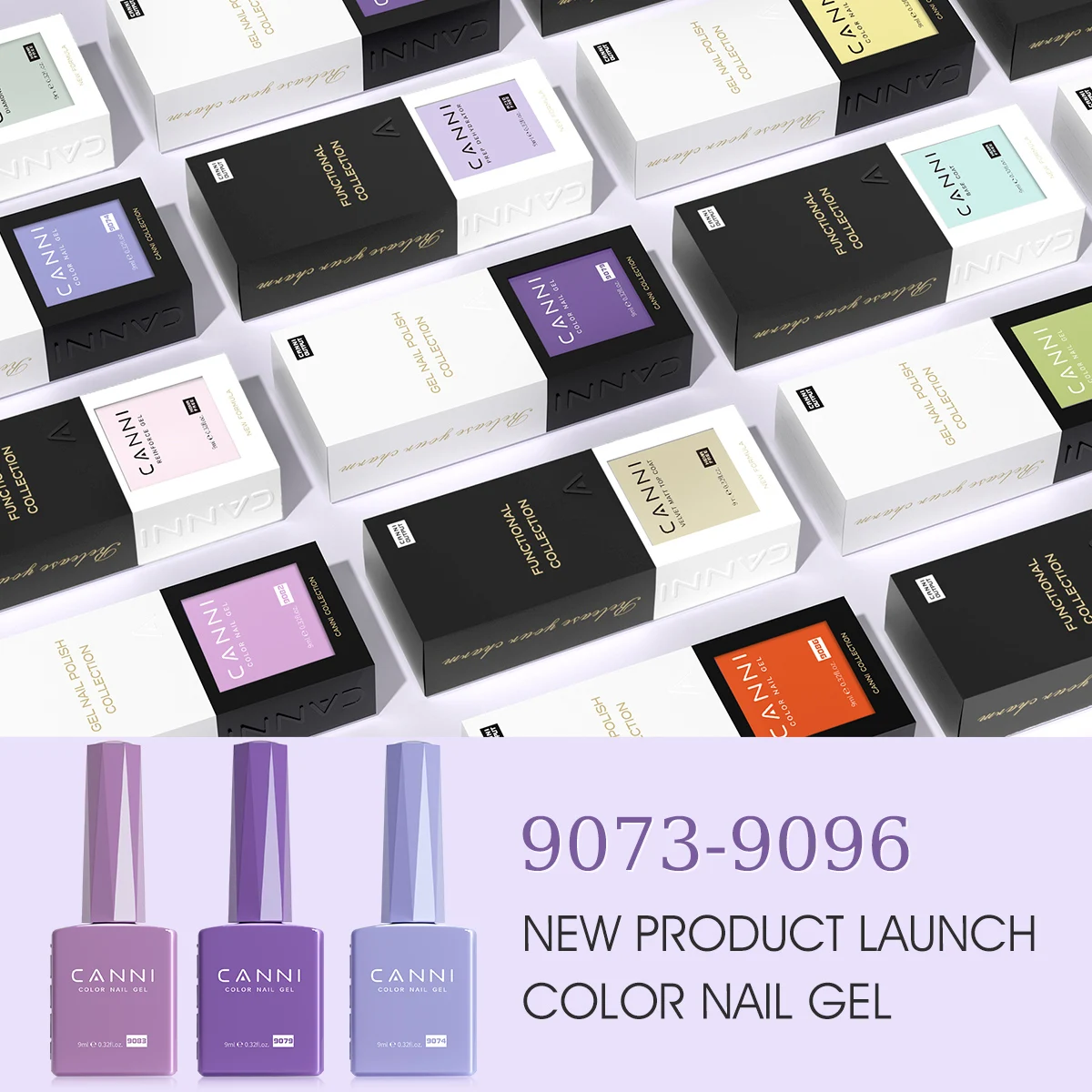 CANNI Hema Free Nagelgelpoliermittel, weihnachtliche rote Farbkollektion, semi-permanenter Nageldörrgerät-Grundierung, 9 ml, französische, wunderschöne Farbe – Detail 12