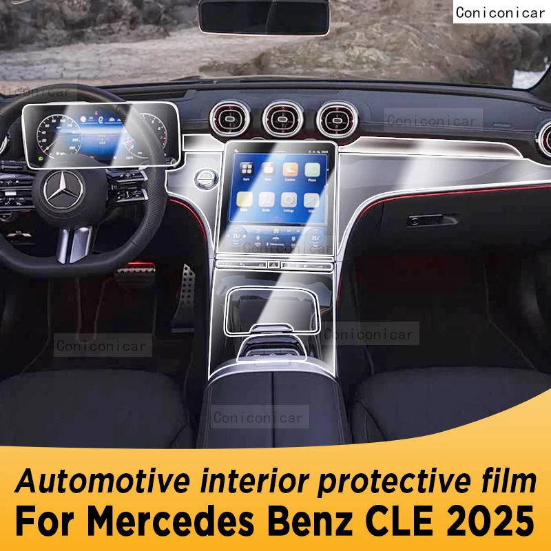 

For Mercedes Benz CLE 2025 Panel Navigation Automotive Interior Screen Protective Film Anti-Scratch Sticker Accessories