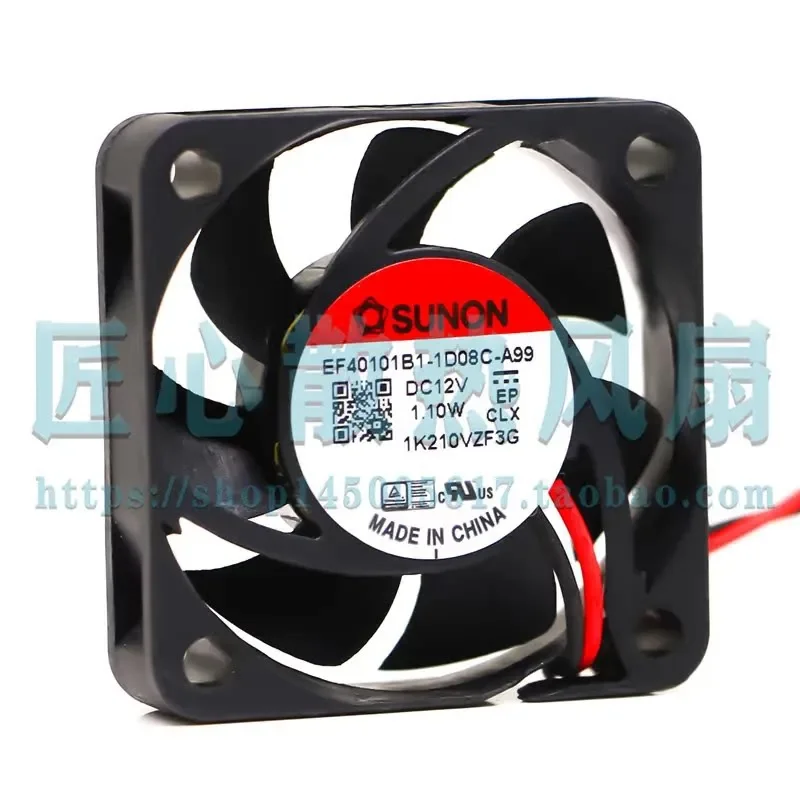 For Jianzhun SUNON EF40101B1-1D08C-A99 12V 1.10W 4010 4cm Silent DC Cooling Fan