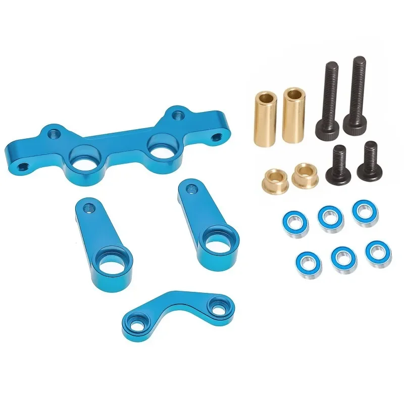 Racing RC Truck Car Steering Arms Steering Bridge Set for 1/10 Tamiya DT-04 Fighter NXGEN Upgrades Parts Accessories