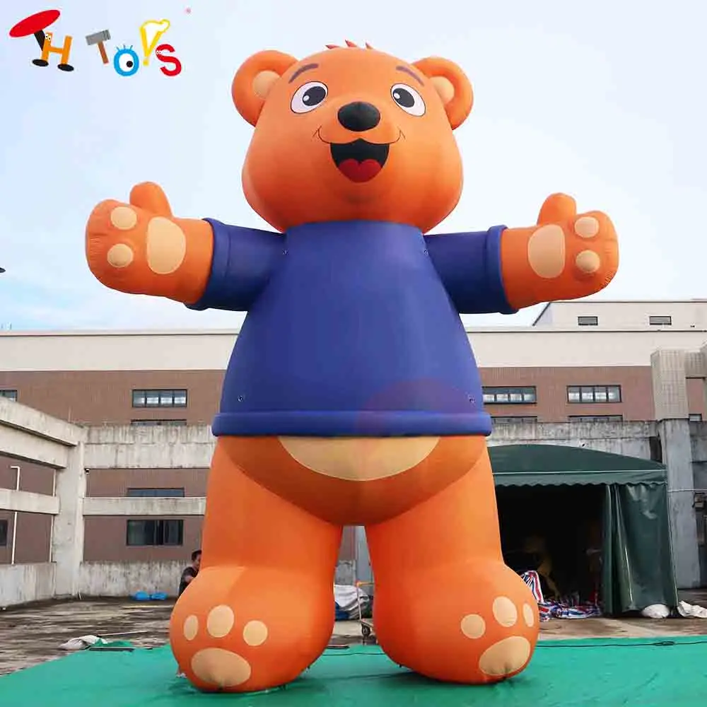 

Fast Ship 26ft Tall Giant Inflatable Cartoon Bear Model Blow Up Inflatable Bear Replica for Sale