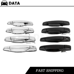 New Silver/Black Front Rear Left Right Outside Exterior Door Handle Fit For Chevy Silverado Tahoe Suburban Sierra Yukon Cadillac