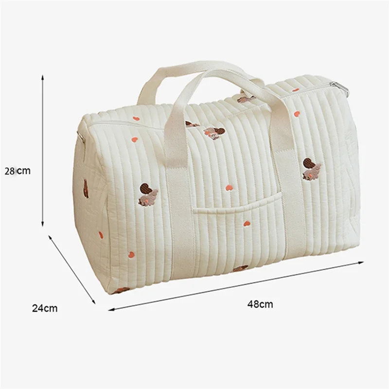 AB47-حقيبة حفاضات الطفل الأم حمل حقيبة متعددة الوظائف حقيبة السفر حفاضات حمل للأم والأبي C