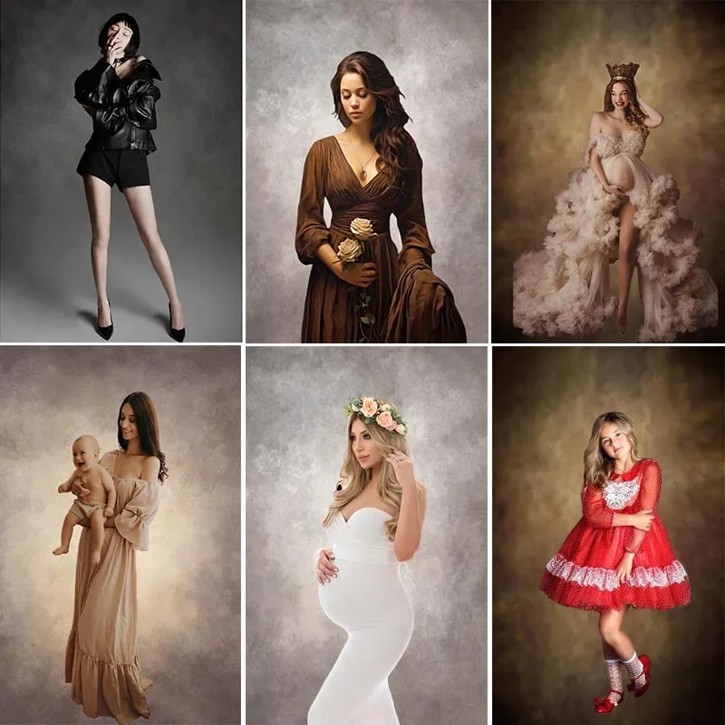 استوديو التصوير خلفية الدعامة مجردة كبار الأسود التدرج خلفية الملصقات الوليد النساء صورة الفن معدات التصوير #1