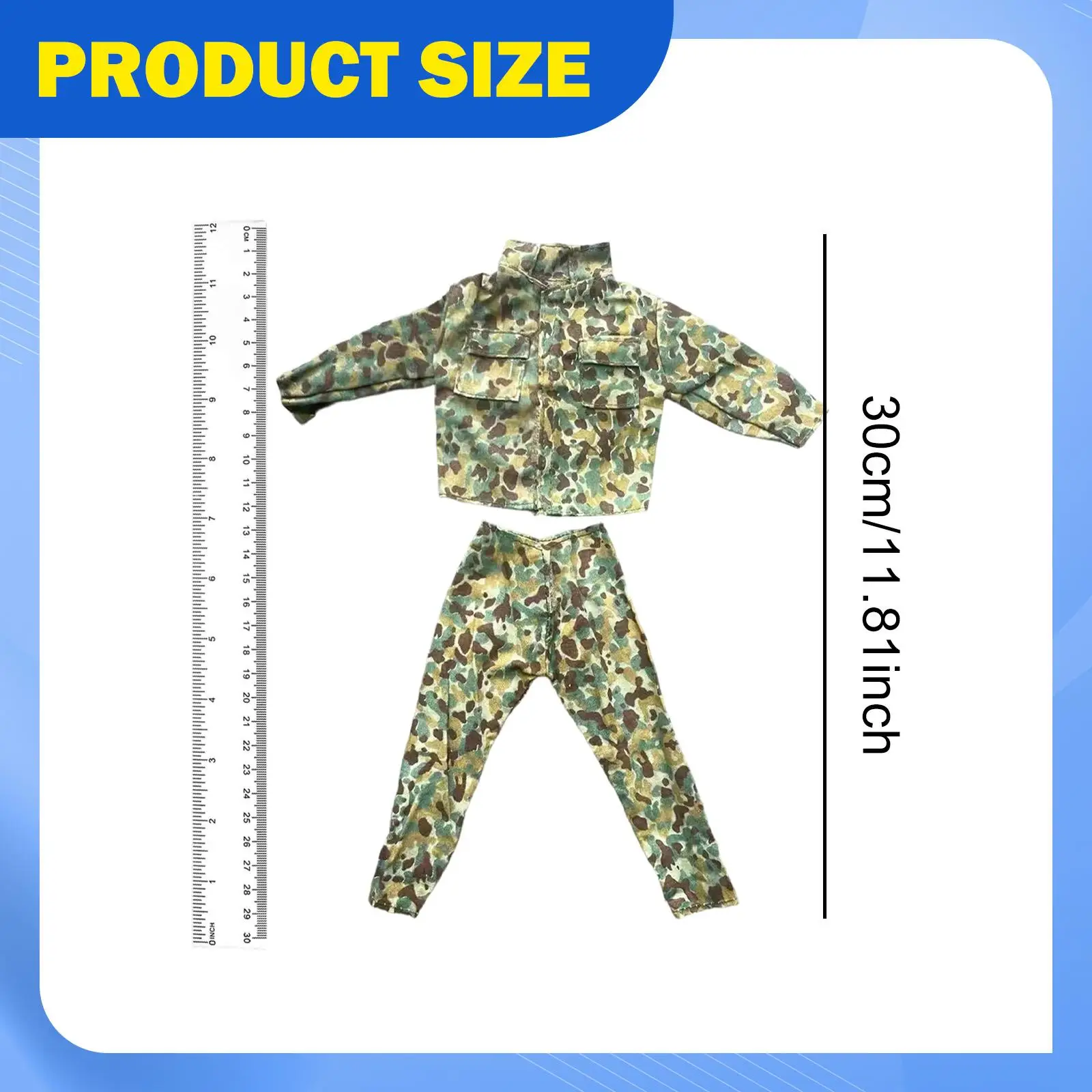 

1:6 Action Figure Clothes Miniature Clothing Coat Pants Model