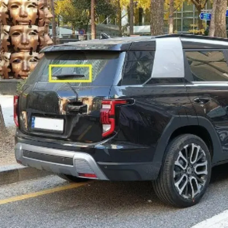 

Abaiwai 3d sticker For Ssangyong Torres 2022 2023 Abs Carbonfiber Chrome Car Rear Window Tail Windscreen Wiper Clean Frame Trim
