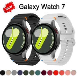 Original Silicone Strap for Samsung Galaxy Watch 7 44mm 40mm belt Bracelet Galaxy Watch 4 6 Classic 5 pro FE band 43mm 47mm 45mm