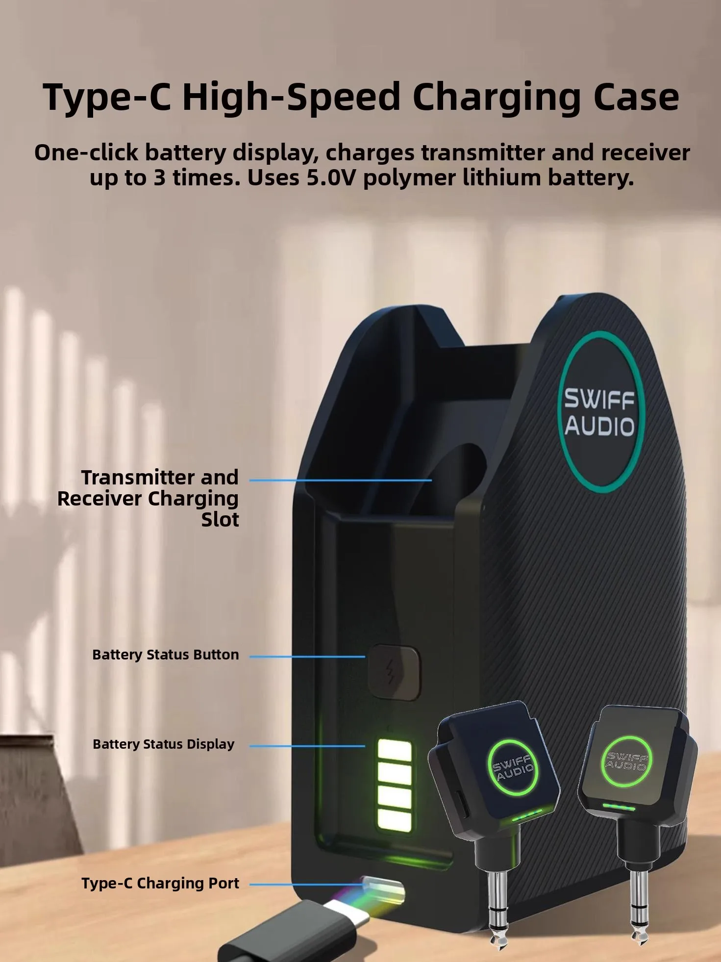 

WS80 RuiFu WX503 Wirel Guitar Bass Drum Wirel Transmitter Receiver Flute Electronic Organ Instrument Accories