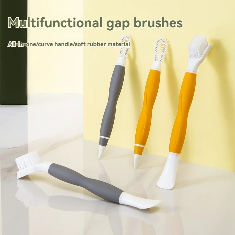 

Многофункциональная бытовая щетка для чистки без мертвого угла, оригинальная лопата для чистки с двойной головкой, щетка для чашки, щетка для детских бутылочек