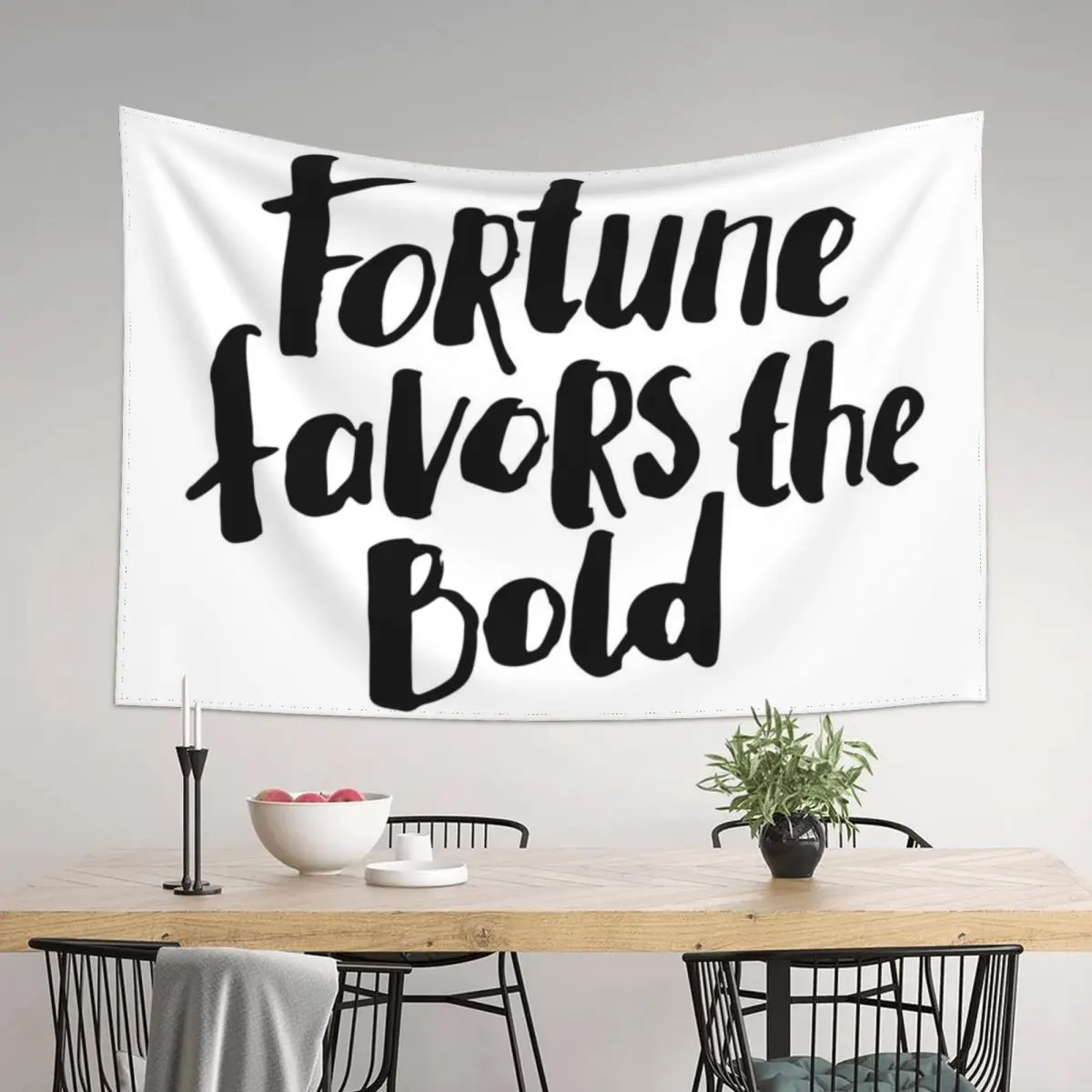 

Fortune favors the bold Tapestry Room Decorating Aesthetic Korean Room Decor Wall Mural Room Decoration Accessories Tapestry