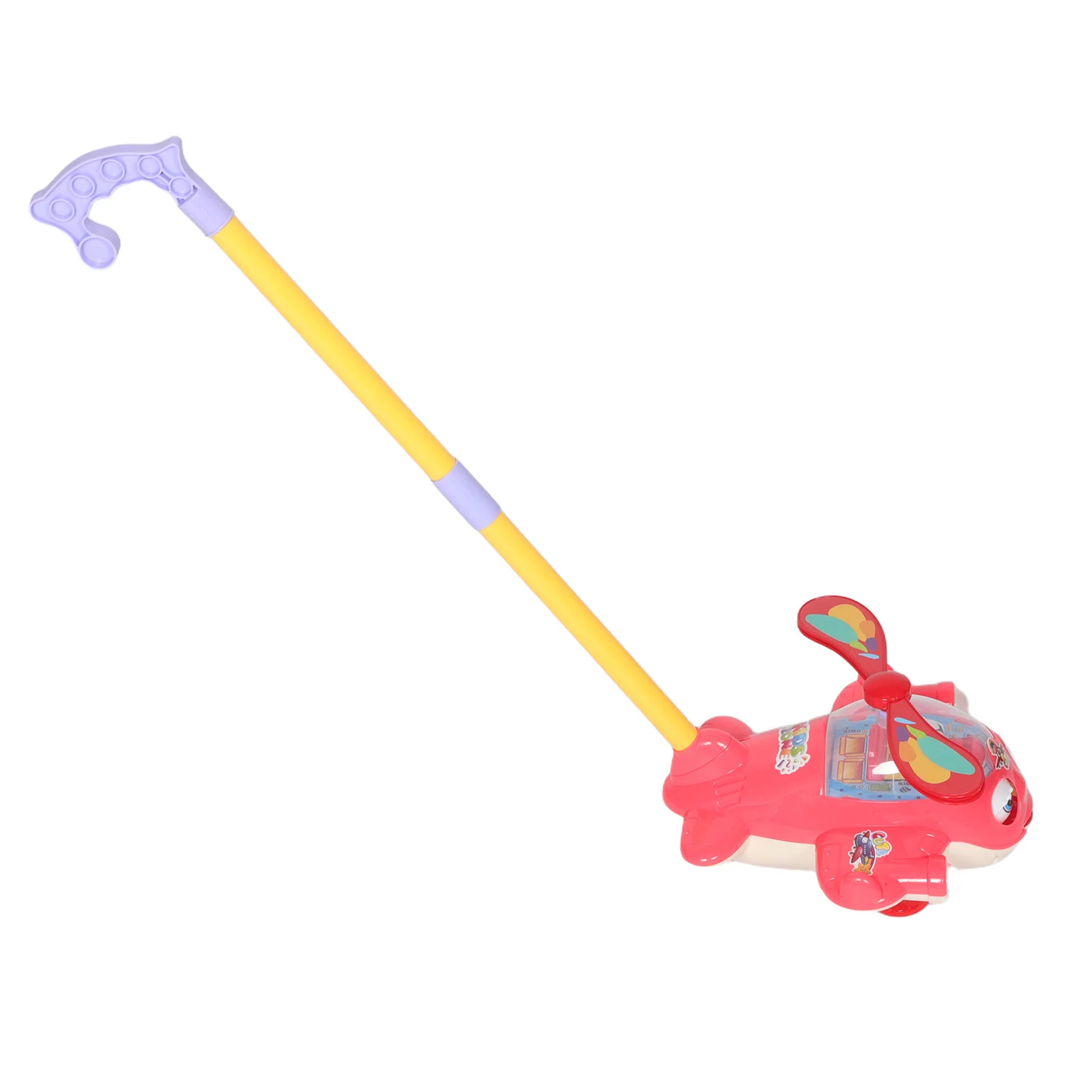 Baby Walking Push Walker, höhenverstellbare Pfeife, Einzelstange, leicht, faltbar, Kleinkind-Gehhilfe, Baby-Lern-Wanderer