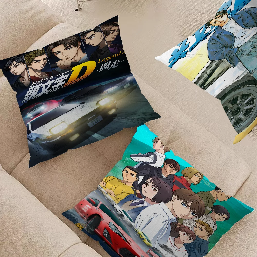 Initial D Anime Pillowcase Toon Gift Cushion Cover Bedroom Home Sofa Chair Seat Decor Pillow Case