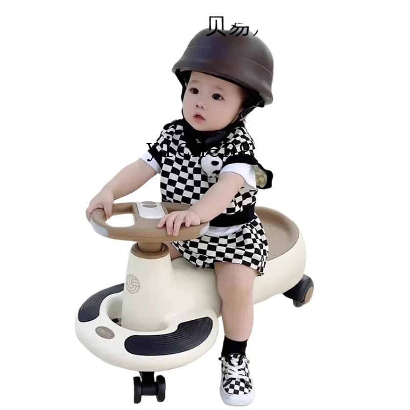 XL Swing Car Crianças 1-3 Anos Luge 2 Anti-Rollover Baby Walker