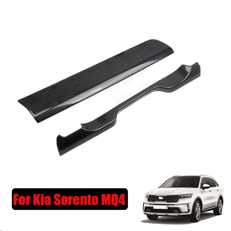 

Для Kia Sorento MQ4 2021 2022 ABS carbonfiber интерьерная приборная панель Центральная панель управления воздуховыпускная рамка AC