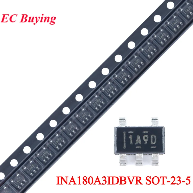 10pcs/1pc INA180A3IDBVR INA180A3 1A9D SOT-23-5 Current Sense Amplifier Chip IC