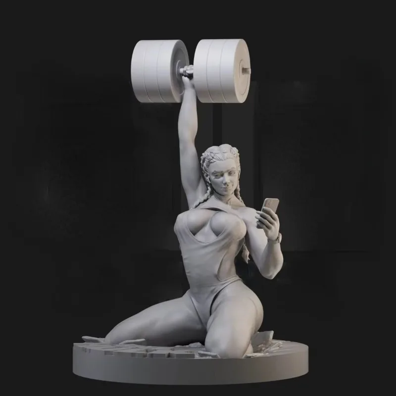 1/24 Scale Resin Figure Assembled Model Kit Sexy Fitness Girl Miniature Statue Toy Unassembled and Unpainted Free Shipping