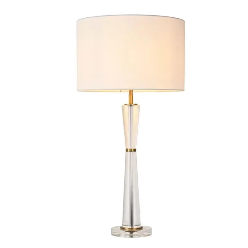 Modern Handmade Metal Crystal Desk Lamp Unique Style High Quality Reading Light for Bedside Table Home Office Decor Study