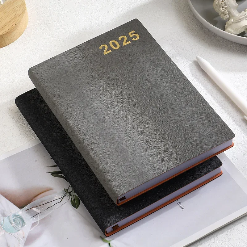 2025 English Calendar Book 365 Days Plan Book Soft Spanish Almanac Book Efficiency Notepad planners  school  agenda 2025