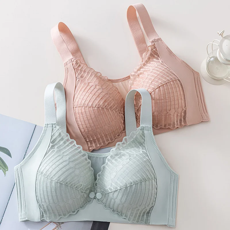 

Maternity Bra Summer Breastfeeding Bra for Women Front Buckle Pregnant Underwear Postpartum Feeding Wire Free Bra