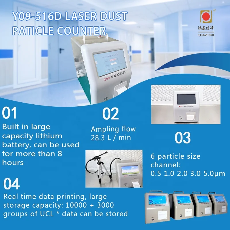 Laser Dust Particle Counter 28.3L/min( 1CFM) air Particle Counter