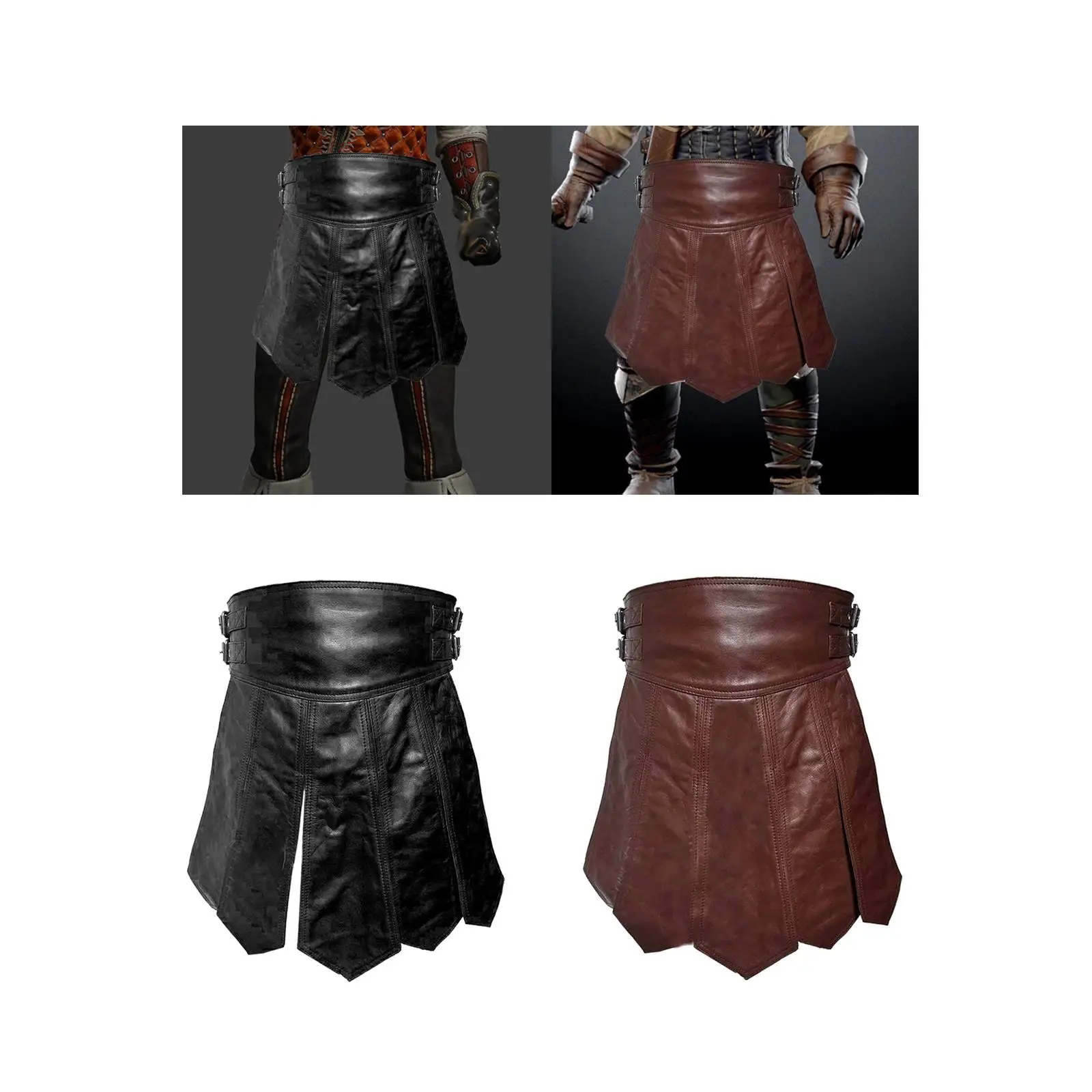 

Men Cosplay Kilt Versatile Men's Utility Kilt for Club Halloween Dress up
