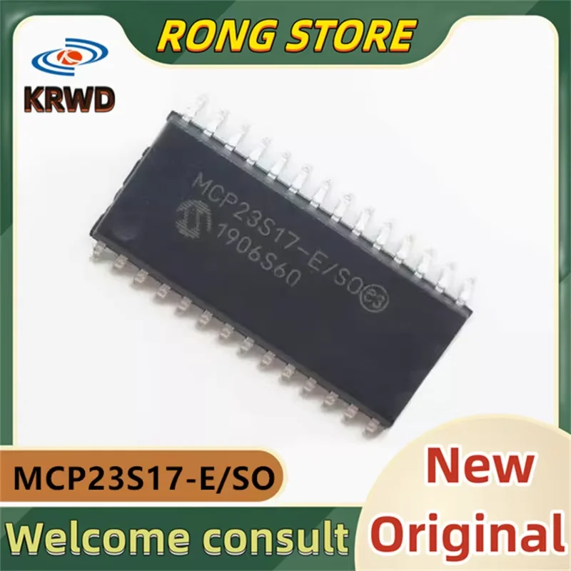 5 قطعة MCP23S17-E/SO جديد الأصلي MCP23S17T-E/SO MCP23S17 SOIC-28 #1