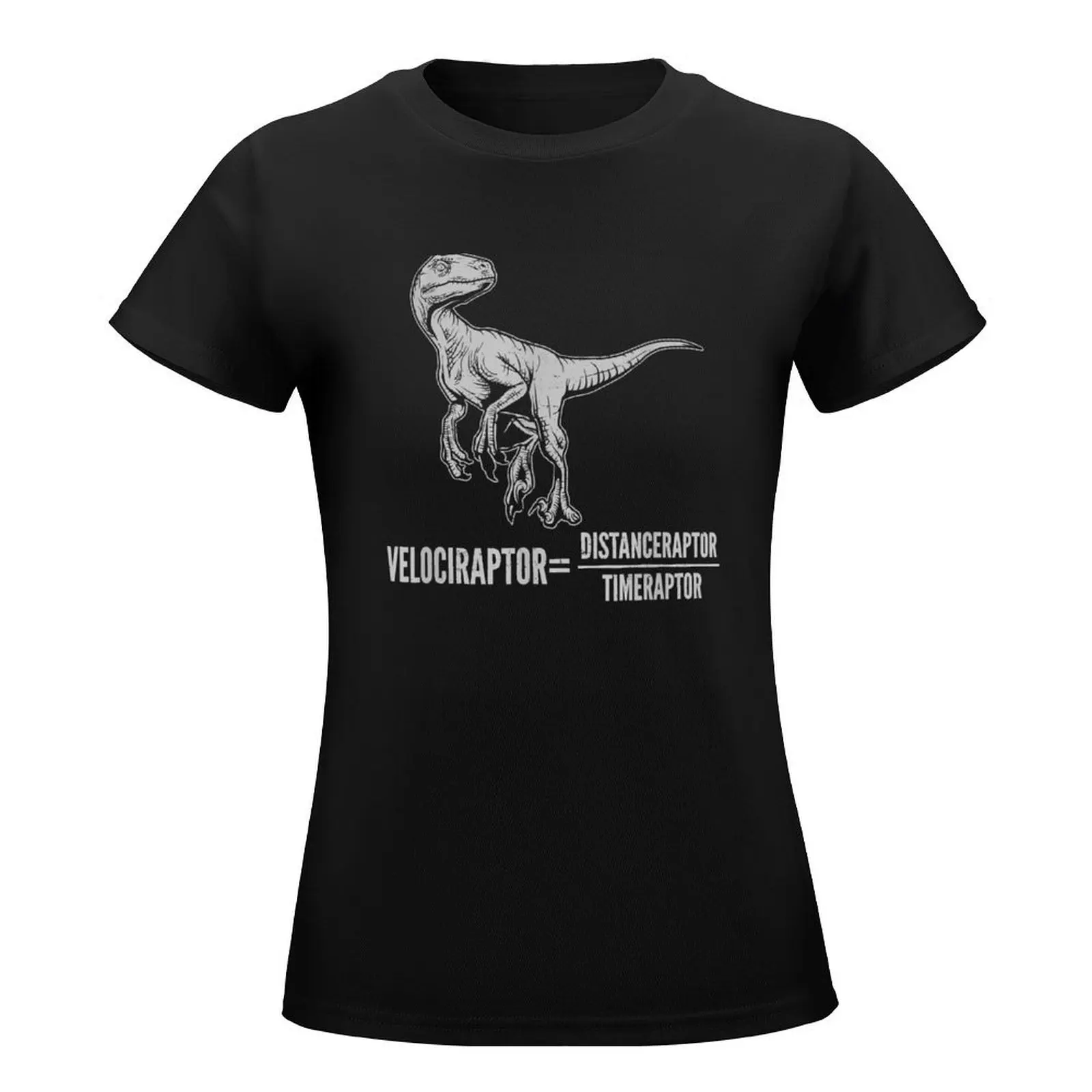 Distance Raptor Time Raptor Velociraptor T-Shirt tops shirts graphic tees hippie clothes womans clothing