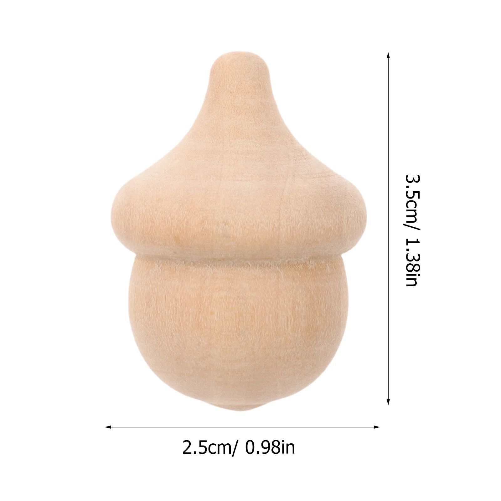 20 قطعة من قطع خشب البلوط الخشبية غير المكتملة للرسم اليدوي لعبة العد التعليمية نشاط الحرفية مشروع المنزل