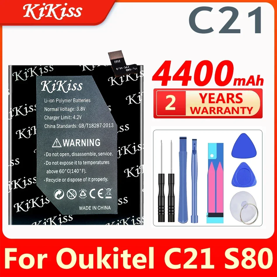 KiKiss Battery For Oukitel C23 C22 C21 C19 C18 C17 C16 C15 C12 C11 C10 C9 C8 C5 Pro C4 C3 S77