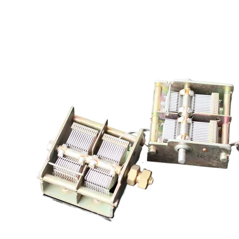 Original Dismantled Dual Variable Capacitor 2*15PF to 500PF  for Radio Instrument Circuit Tuning Accessories