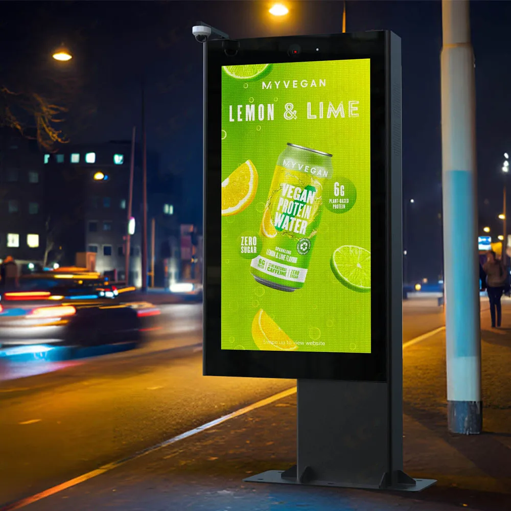 

Outdoor Vertical LED Billboard 6000Nits High Brightness Floor Standing Advertising Totem